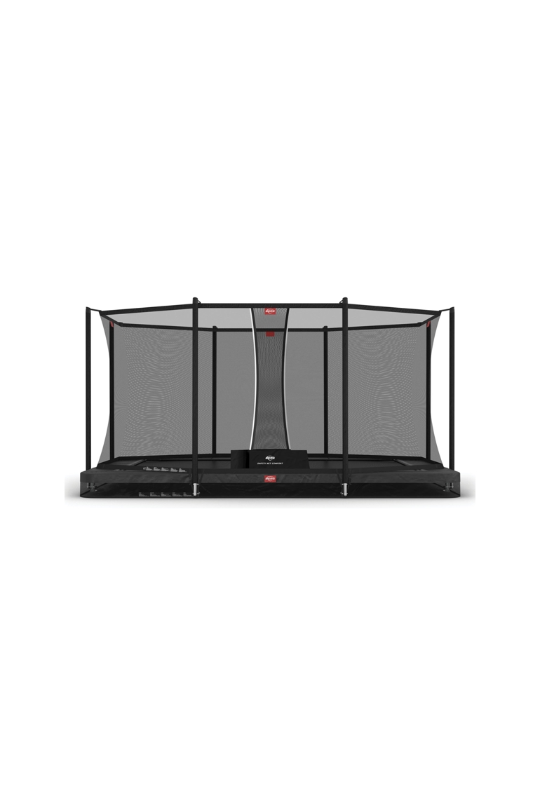 Trampoline rectangulaire semi enterré 410 cm + filet de sécurité Favorit, BERG 1