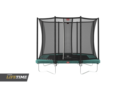 Trampoline rectangulaire 280 cm + filet de sécurité Favorit Regular, BERG 1