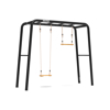 Aire de Jeux medium 3-in-1 avec 2 barres fixes + balançoire en bois et trapèze Playbase, BERG