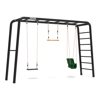 Aire de jeux 3-in-1 large avec barre fixe et échelle + siège bébé, balançoire en caoutchouc et trapèze Playbase, BERG