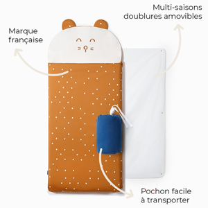 Sac de couchage 3-6 ans 4 saisons ourson, Les Petites Billes 1