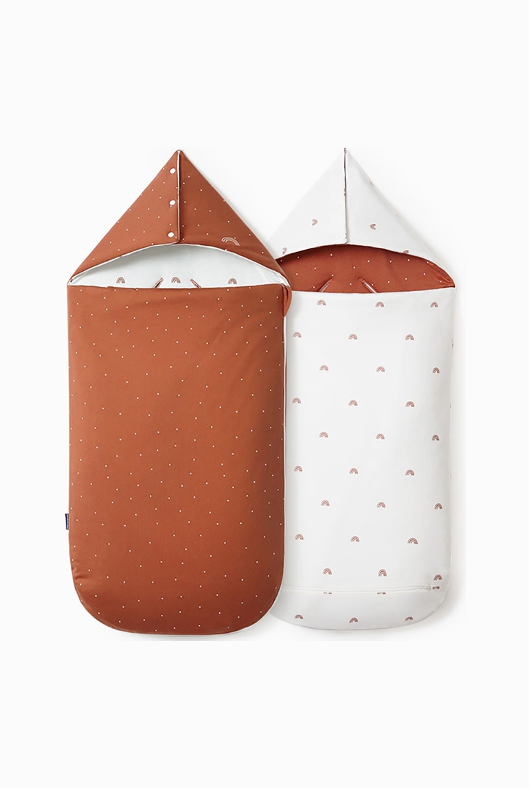 Nid d'ange 0-6 mois 4 saisons terracotta, Les Petites Billes 1