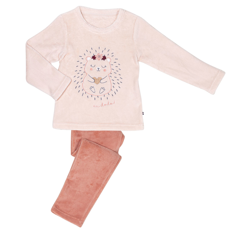 Pyjama herisson nude/pêche, Mon P'tit Dodo - 6A