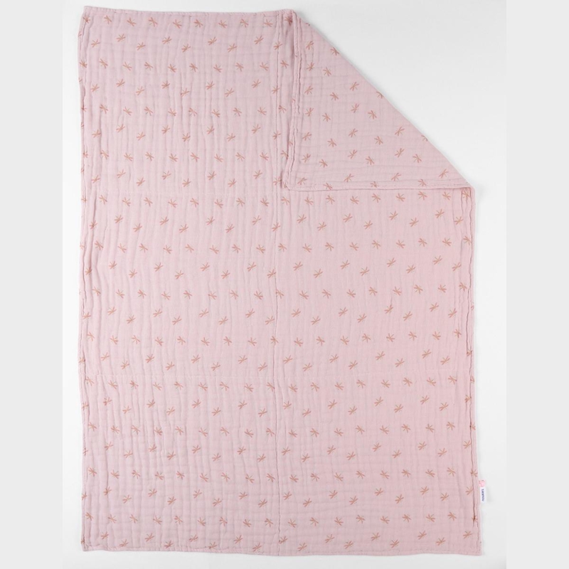 Noukies - Couverture libellules en mousseline de coton poudré, Noukie's - Fille