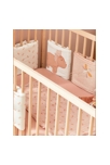 Protège barreaux pour lits et parcs bébé écru rose poudré, Noukie's 2