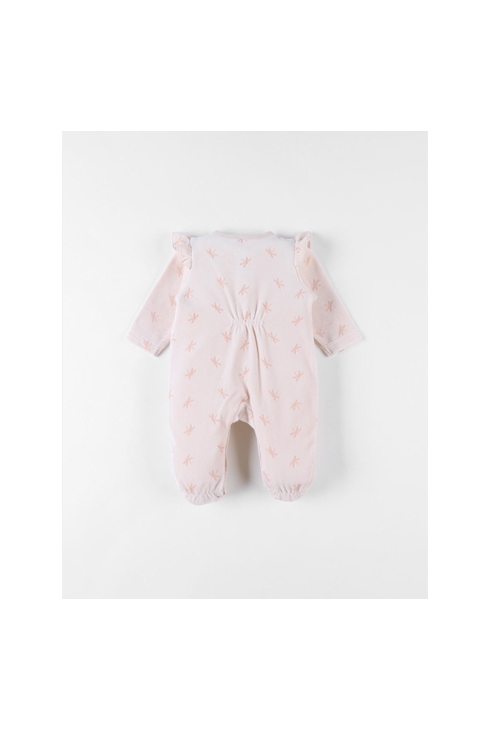 Pyjama 1 pièce imprimés libellules en velours clair, Noukie's