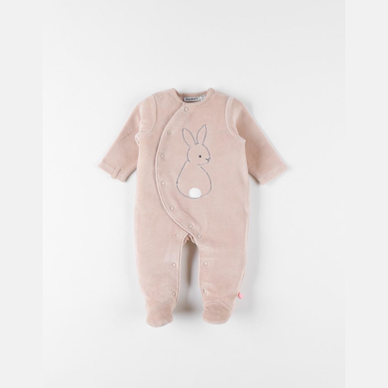 Noukies - Pyjama 1 pièce lapin en velours côtelé, Noukie's - Fille
