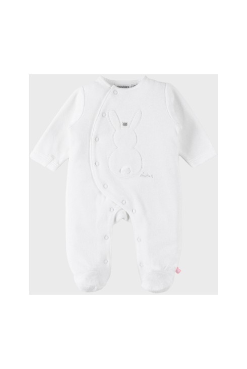 Pyjama 1 pièce lapin en velours, Noukie's 1
