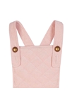 Robe salopette fille  velours rose pastel   Ecolière, La Faute à Voltaire 3