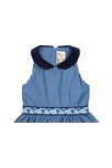 Robe qui tourne   chambray   col claudine   Hepburn, La Faute à Voltaire 4
