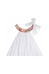 Robe cérémonie bohème fille voile blanc fleurs rose Alizee, La Faute à Voltaire 3
