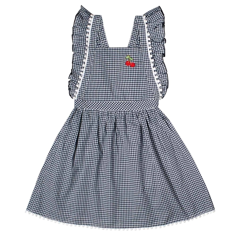 Robe été à carrx vichy noir fille Lili, La Faute à Voltaire - 13/14 ans