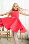 Robe de noël fille  velours  col claudine en tartan   Hepburn, La Faute à Voltaire 2