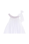 Robe cérémonie fille  voile blanc col liberty violet   Alizee, La Faute à Voltaire 4