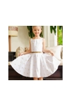 Robe cérémonie fille lin blanc Hepburn, La Faute à Voltaire 2