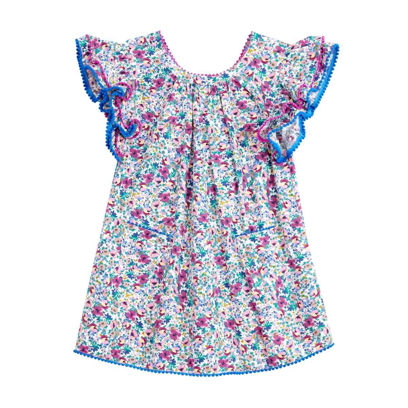 La Faute à Voltaire - Robe cérémonie fleurie violette fille manches papillons Butterfly, La Faute à Voltaire - Fille