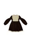 Robe fleurie liberty jaune  marron fille   Margot, La Faute à Voltaire 4