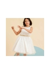 Robe de soirée tulle blanche fille  paillettes dées   Hepburn, La Faute à Voltaire 2