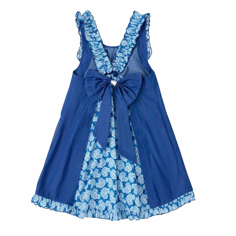 La Faute à Voltaire - Robe cérémonie fleurie fille noeud amovible Anais, La Faute à Voltaire - Fille