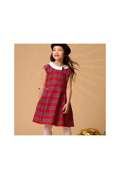 Robe carreaux tartan rouge Edimbourgh, La Faute à Voltaire