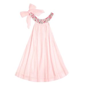 Robe cérémonie fille voile rose col liberty Alizee, La Faute à Voltaire 1