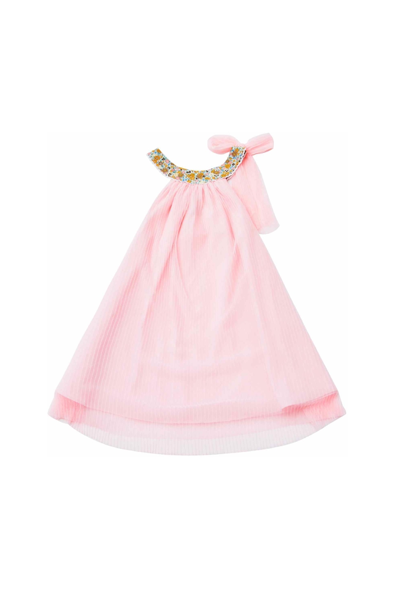 Robe cérémonie jaune fille col fleuri Alizee, La Faute à Voltaire 1
