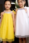 Robe cérémonie jaune fille col fleuri Alizee, La Faute à Voltaire 3