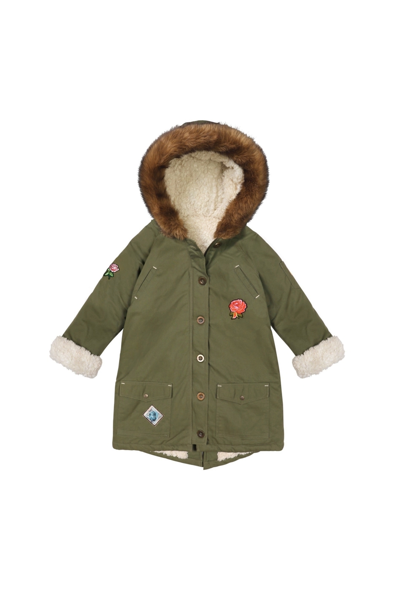 Parka kaki longue à capuche fille Rock & Love, La Faute à Voltaire 1