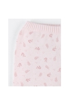 Legging imprimé végétal en tricot bio fin beige caramel, Noukie's 3