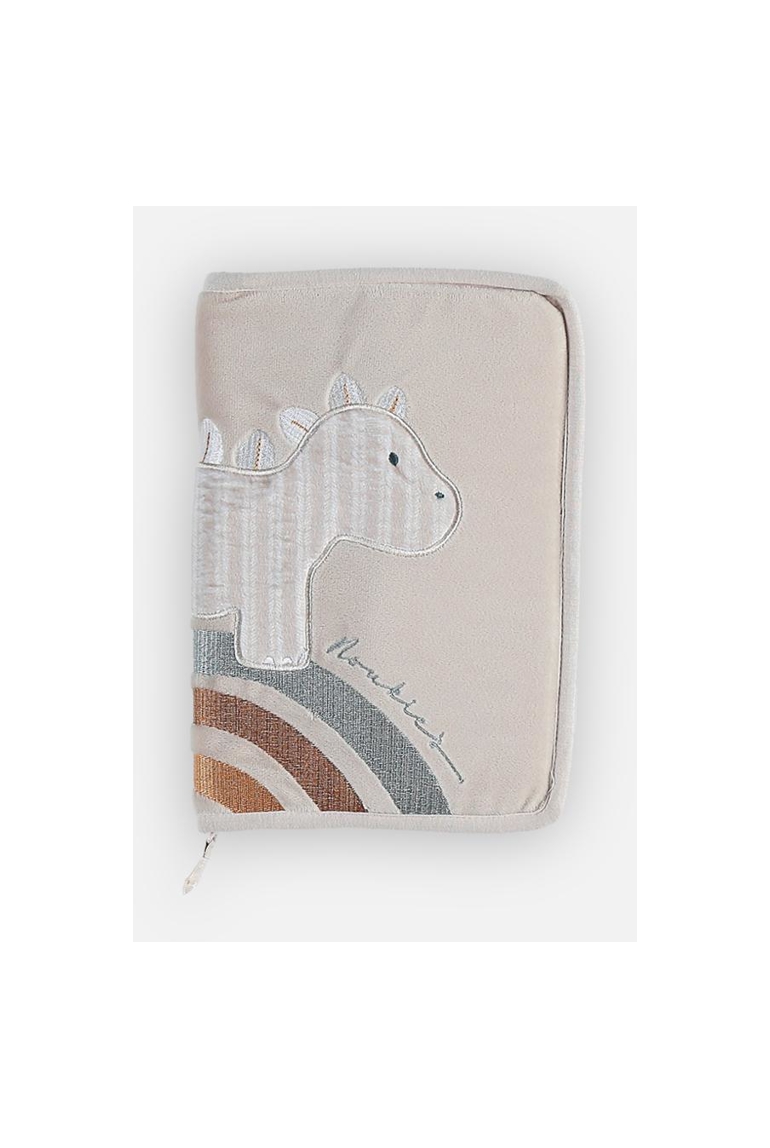 Protège carnet de santé Dino en veloudoux, Noukie's 1
