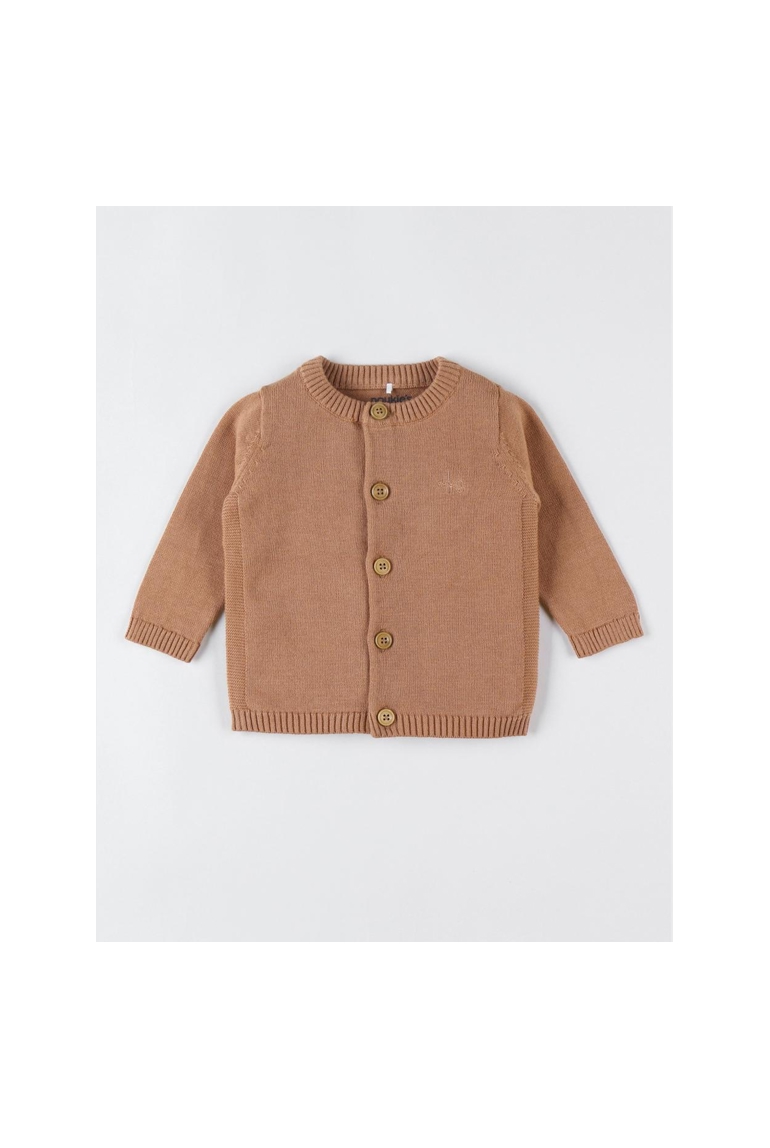 Cardigan imprimé végétal en tricot bio fin, Noukie's 1