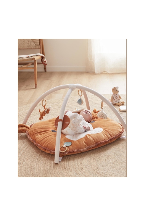 Tapis d'éveil babou en veloudoux caramel, Noukie's