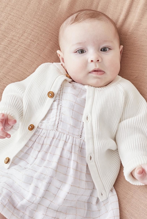 Cardigan tricot bio M&m, Noukie's