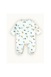 Pyjama dinosaure en velours blanc bleu, Noukie's 2