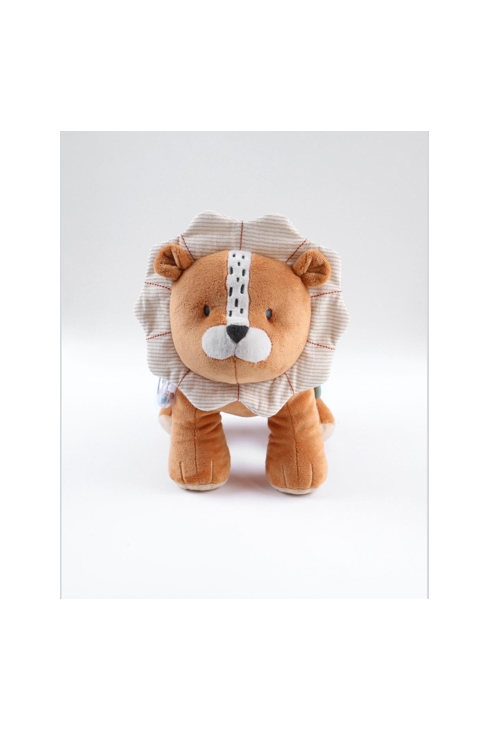 Peluche d'activités babou en veloudoux et mousseline caramel, Noukie's