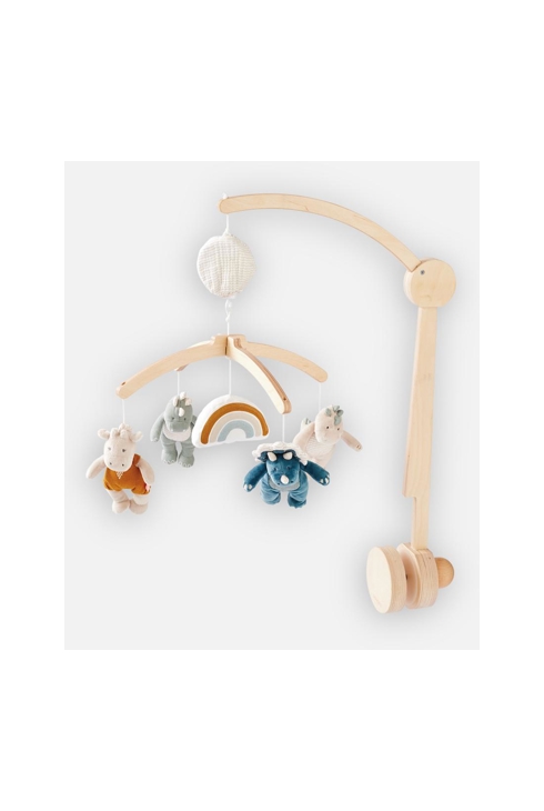 Mobile musical en bois tso, Noukie's