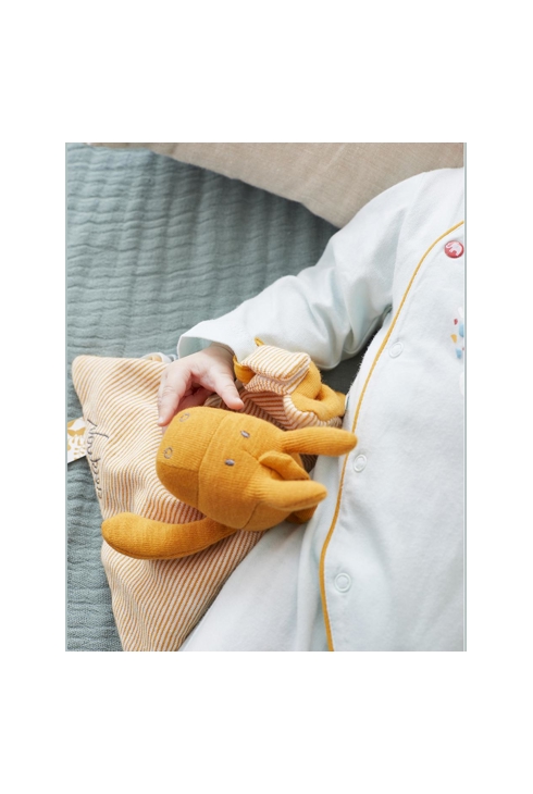 Doudou Paco En Coton Bio, Ocre, Noukie's