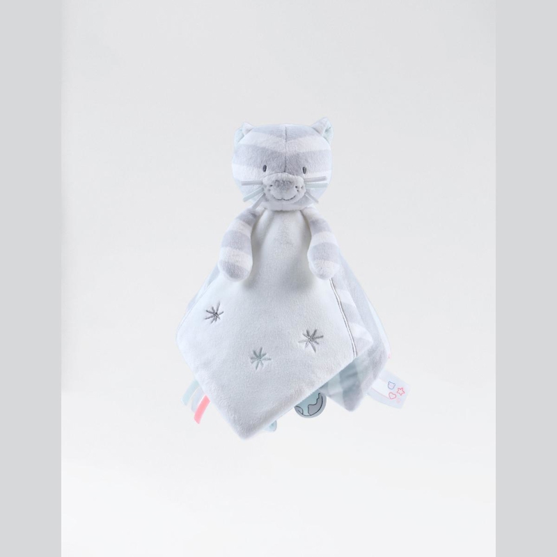 Doudou Milo En Veloudoux, Gris/aqua, Noukie's -