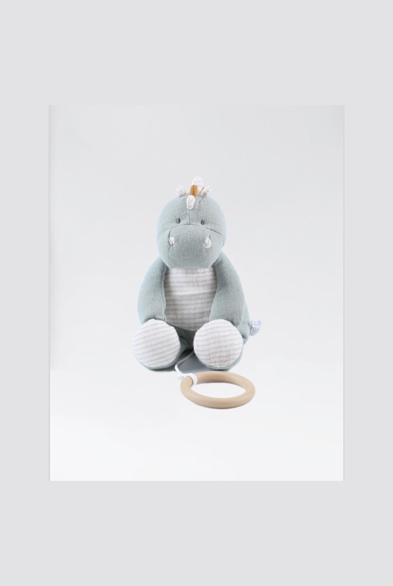 Peluche Mini Musicale Stegi En Mousseline Bio, Eucalyptus, Noukie's 1