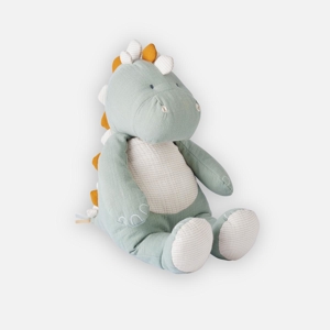 Peluche Medium Stegi En Mousseline De Coton Bio, Eucalyptus, Noukie's 1