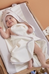 Lot De Bain Kendi En éponge Et Veloudoux, écru/gris Clair, Noukie's 2