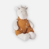 Peluche Small Tiga En Veloudoux Et Mousseline De Coton Bio, Beige/ocre, Noukie's