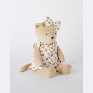 Peluche Medium Kendi En Veloudoux, Beige/terracotta, Noukie's 1