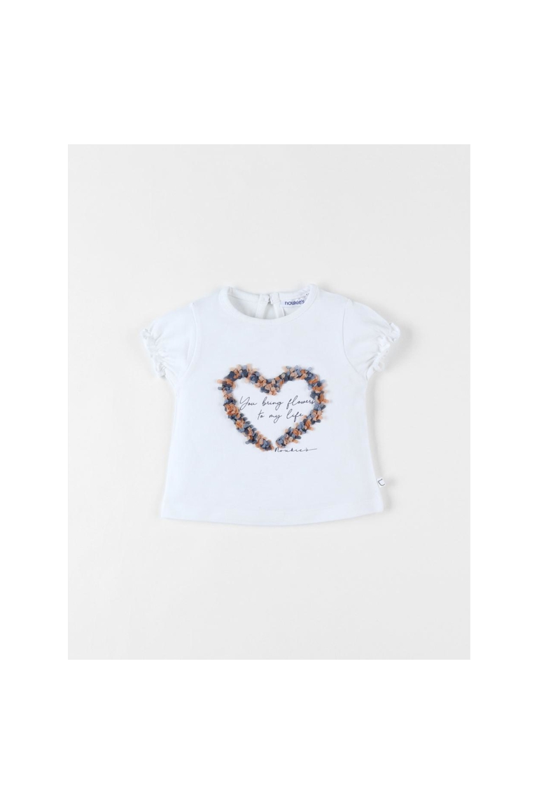 T-shirt cœur à manches courtes, Noukie's 1