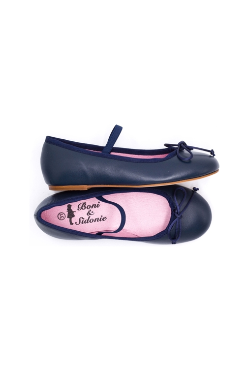 Ballerines a enfiler en cuir Boni Mélanie, Boni&Sidonie