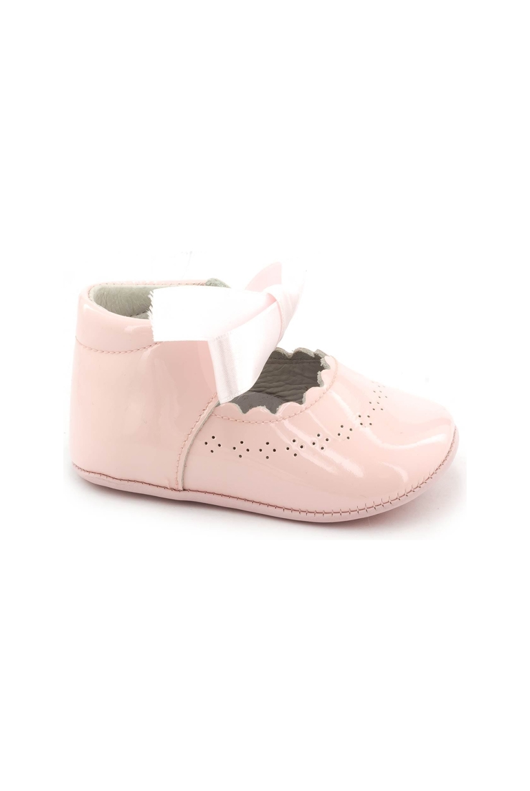 Chaussures premiers pas cérémonie à lacet en cuir vernis Boni Clémence, Boni&Sidonie 1