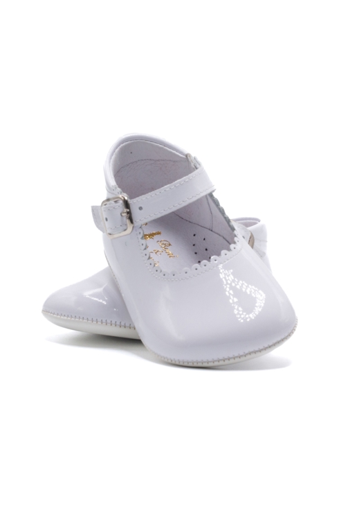 Chaussures premiers pas cérémonie à boucle en cuir Boni Alix, Boni&Sidonie