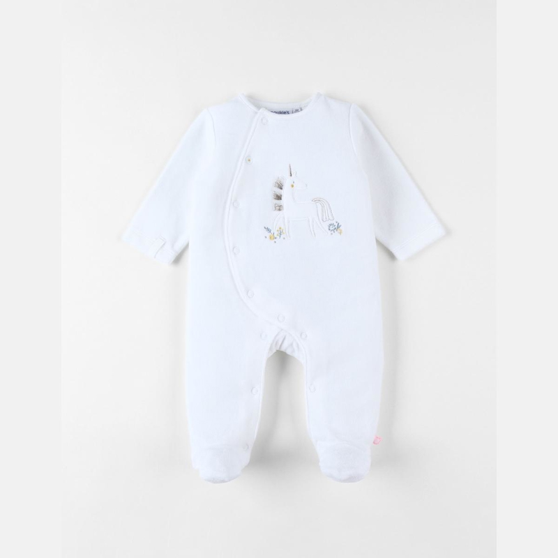 Pyjama 1 pièce licorne en velours, Noukie's - NAISSANCE