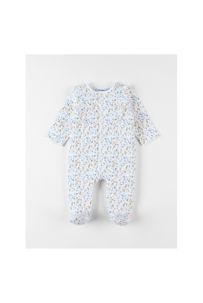 Pyjama 1 pièce fleuri en jersey gaufré, Noukie's 1