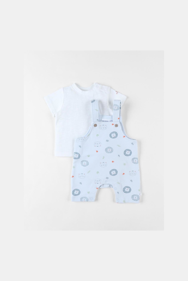Ensemble salopette et t-shirt ciel, Noukie's 1
